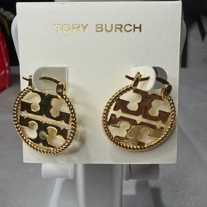 Tory Burch gold earrings new no tags